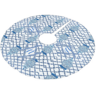 Chinoiserie Bamboo Ginger Jar Jars Polyester Weihnachtsbaumdecke