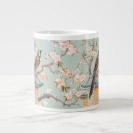 Chinoiserie Bird & Blossom Tasse im Grünen