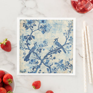 Chinoiserie Bird Haven Napkins Serviette