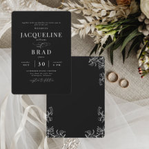 Chinoiserie Black Elegant No Parents Wedding II