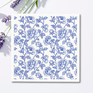Chinoiserie Blau-Weiß-Papier Serviette