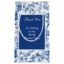 Chinoiserie Blaue Vögel und Blume Brautparty