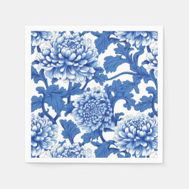 Chinoiserie Blauer Himmel Serviette