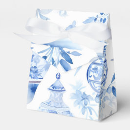 Chinoiserie Blue Favor Box Geschenkschachtel
