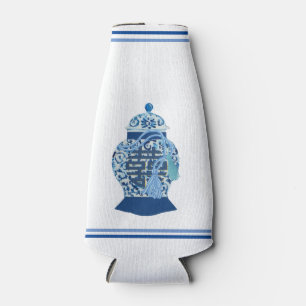 Chinoiserie Blue Ginger Jar Doar kann Cooler flasc Flaschenkühler
