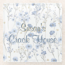 Chinoiserie Blue Toile Pfau Custom Mahjong