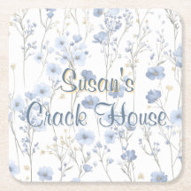 Chinoiserie Blue Toile Pfau Custom Mahjong