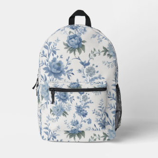 Chinoiserie Blue Toile Rucksack