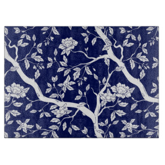 Chinoiserie Blue & White Schneidebrett