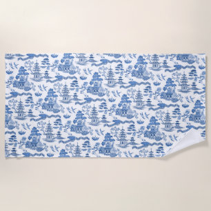 Chinoiserie Blue Wilhelm Strandtuch