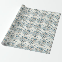 Chinoiserie Blume und Schmetterlinge Geschenkpapier