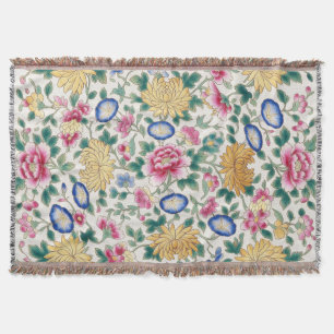 Chinoiserie-Blumen-Chintz  Decke