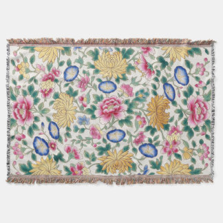 Chinoiserie-Blumen-Chintz  Decke