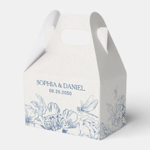 Chinoiserie-Blumen-Hochzeitsgunst-Behälter Geschenkschachtel