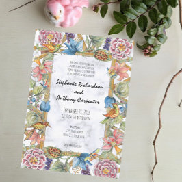 Chinoiserie Blumengarten Einladung