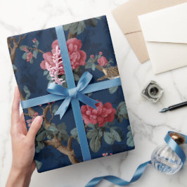 Chinoiserie-Blumenmuster Geschenkpapier