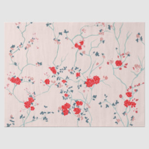 Chinoiserie Blumenpapier Seidenpapier