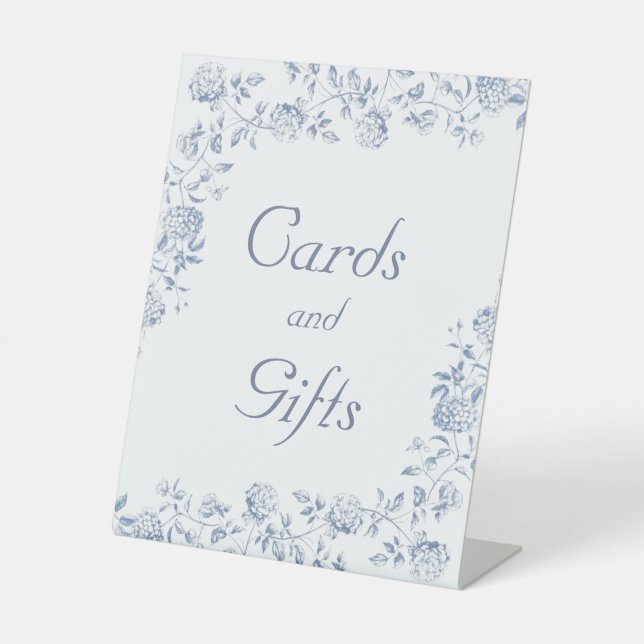 Chinoiserie Blumenstrauß-Brautparty Sockelschild (Vorderseite)