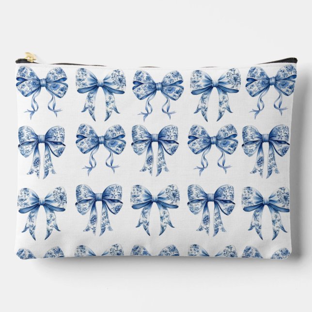 Chinoiserie Bow Coquette (groß) Zubehörtasche (Vorderseite)