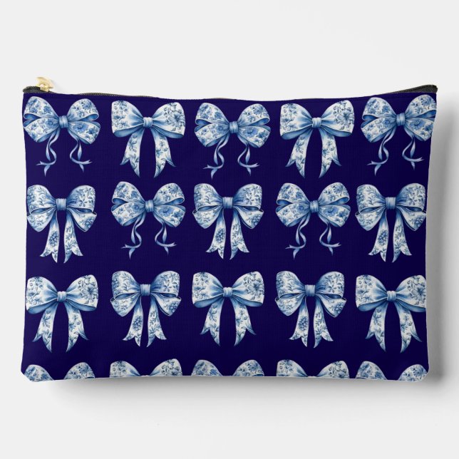 Chinoiserie Bow Coquette (groß) Zubehörtasche (Vorderseite)