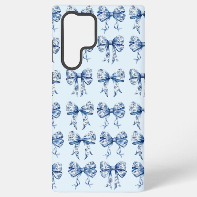 Chinoiserie Bow Coquette Samsung Galaxy Hülle (Rückseite)