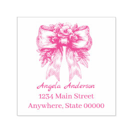 Chinoiserie Bow Rücksendeadresse Permastempel