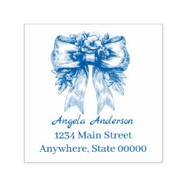 Chinoiserie Bow Rücksendeadresse Permastempel