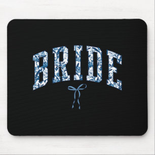 Chinoiserie Bride Floral Toile De Jouy Coquette Bo Mousepad