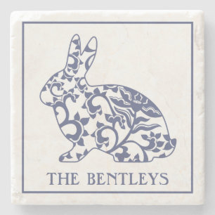 Chinoiserie Bunny Rabbit Untersetzer