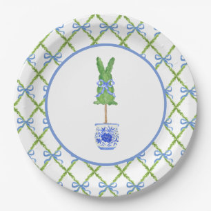 Chinoiserie Bunny Topipe Pappteller