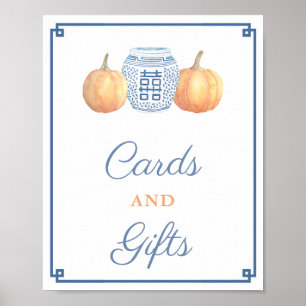 Chinoiserie Chic Cards Geschenke Pumpkin Baby Dusc Poster