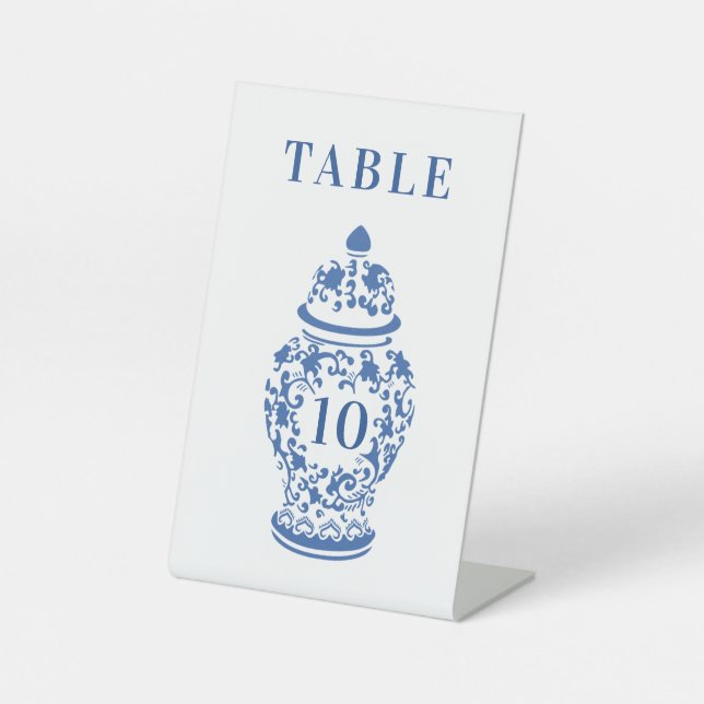 Chinoiserie Chic GingerJar | Monogramm Sockelschild (Vorderseite)