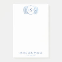 Chinoiserie Chic Ladys Blue and White Monogram