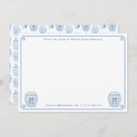 Chinoiserie Chic Stationery vom Schreibtisch aus