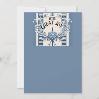 Chinoiserie Chic Wedding Einladung | Blau