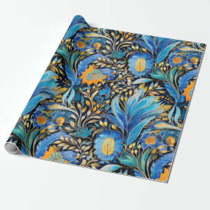 Chinoiserie Exotische Vögel Botanisches Muster (3) Geschenkpapier