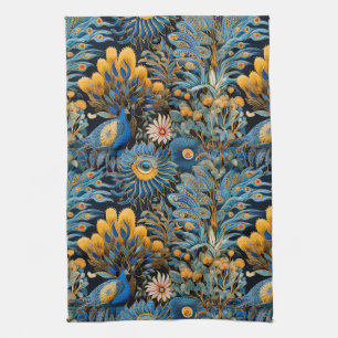 Chinoiserie Exotische Vögel Botanisches Muster (7) Geschirrtuch