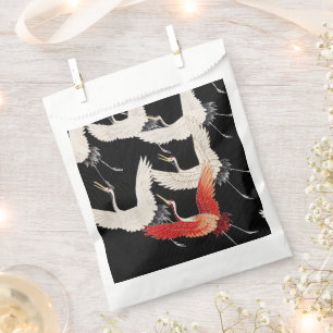 Chinoiserie Fliegender Kranich Zen Minimalistische Geschenktütchen
