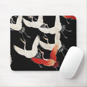 Chinoiserie Fliegender Kranich Zen Minimalistische Mousepad