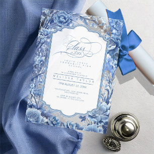 Chinoiserie Floral Border Abschluss ID1098 Acryleinladungen