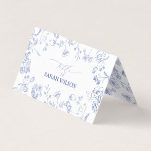 Chinoiserie Französisch Blaue Viktorianische Platz