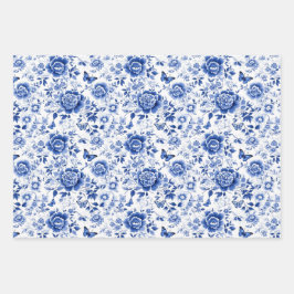 Chinoiserie Geschenkpapier Set