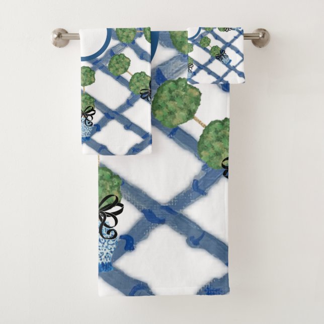 Chinoiserie Ginger Jar    Badhandtuch Set (Insitu)