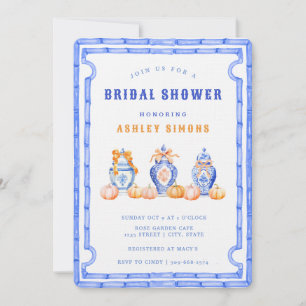 Chinoiserie Ginger Jar Brautparty   Tee-Party Einladung