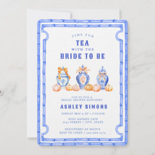 Chinoiserie Ginger Jar Brautparty   Tee-Party Einladung