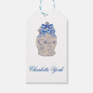 Chinoiserie Ginger Jar Jars Gift Tags Geschenkanhänger