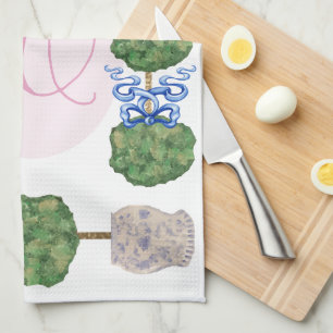 Chinoiserie Ginger Jar Jars Topiary Basket  Geschirrtuch