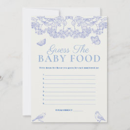 Chinoiserie Guess Baby Food Baby Duschkarte Einladung