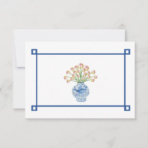 Chinoiserie Handgemalt Jeden Anlaß Note Card Dankeskarte