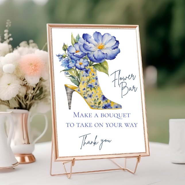 Chinoiserie High-Heel Blume Bar Tischnummer (Von Creator hochgeladen)